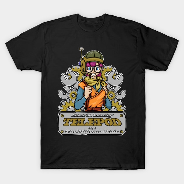 Lucca's Amazing Telepod T-Shirt by Beanzomatic